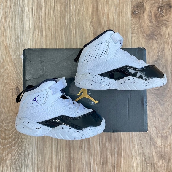 Jordan Kids B'Loyal (TD) (Infant/Toddler), CK1427 115 Size 4C WHT/Purple/BLK - Picture 8 of 8